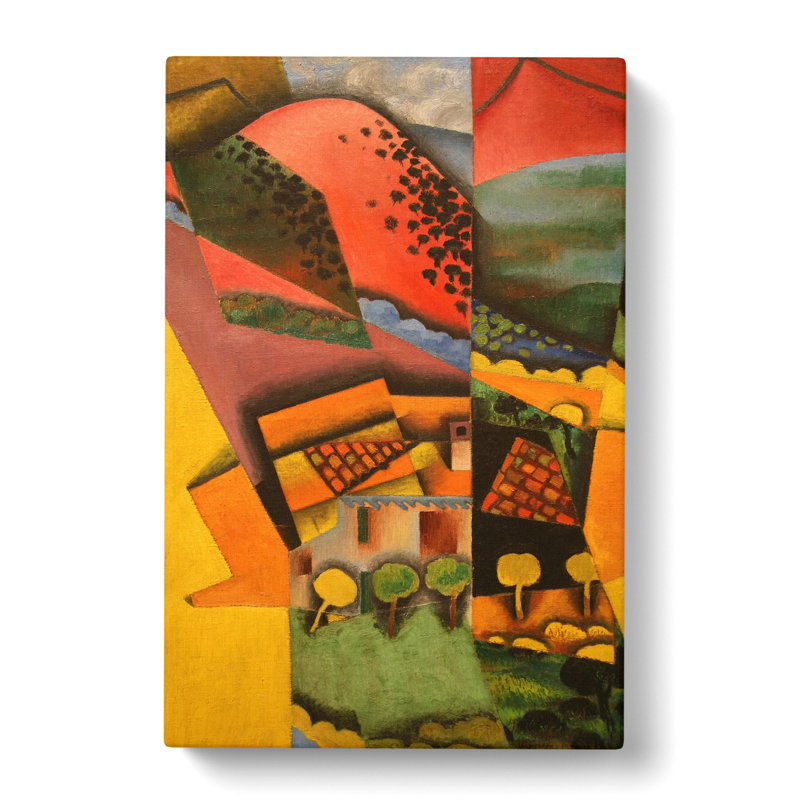 Landscape by Juan Gris - Wrapped Canvas Painting, 76cm H x 50cm W x 3cm D