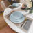 Latitude Run® 12-piece Blue Bone China Dinnerware With Lightweight Durable Chip Resistant Design Service For 4