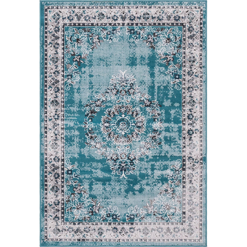 Oriental Indoor Rug, Rectangle 4'1" x 6'1"
