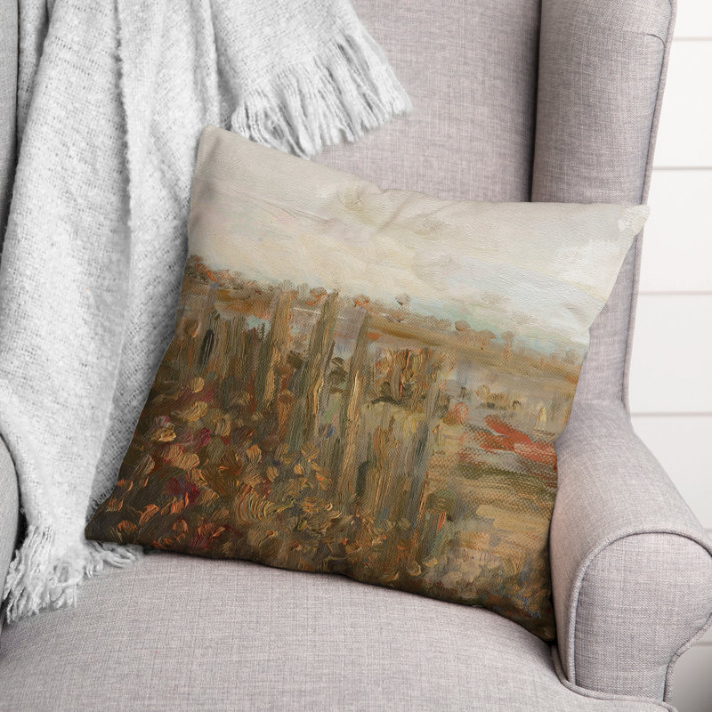 Housse et insert de coussin décoratif carré en polyester / mélange de polyester , 18 po x 18 po