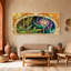 Forêt fantastique et galaxie, ensemble de 3 reproductions d'art sur toile-355425201