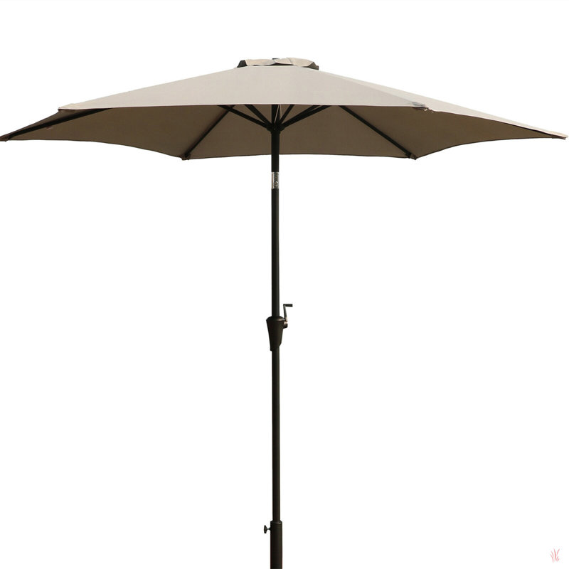 Parasol 9 'avec sac de transport, Gris