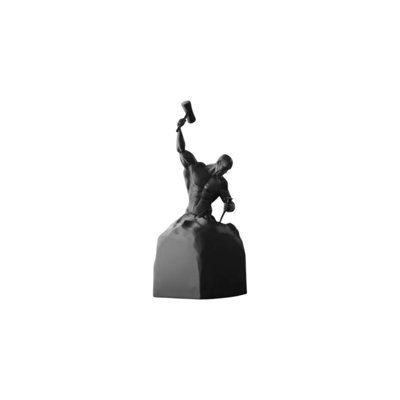 Self Sculpting Self Made Character Statue