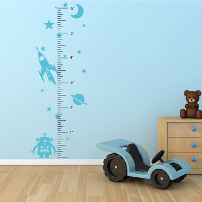 Décalcomanie murale espace robot de croissance