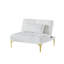 Tissu convertible futon avec pieds en métal