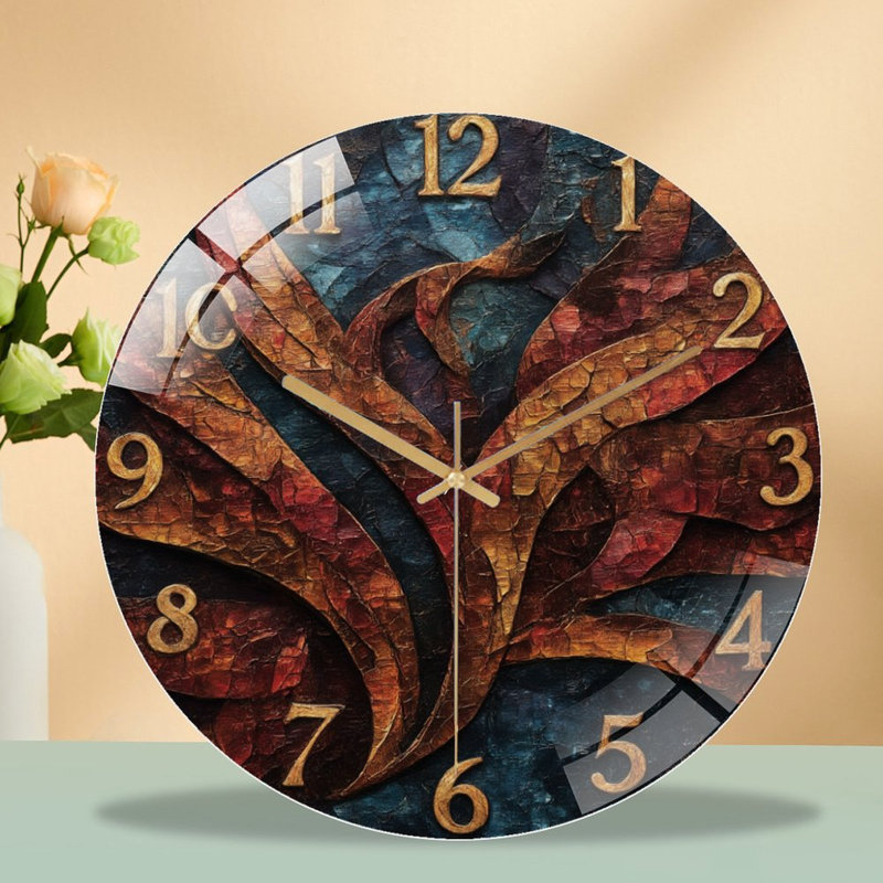 Horloge murale Cracked Art