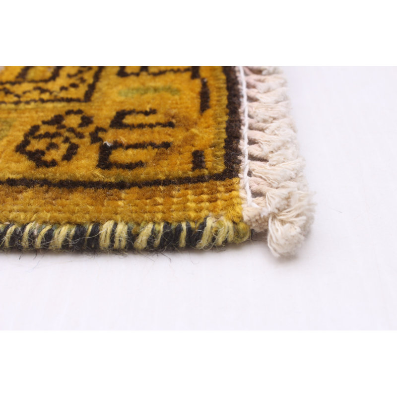 Tapis doré foncé à transition de couleur 6 pi 6 po x 9 pi 4 po