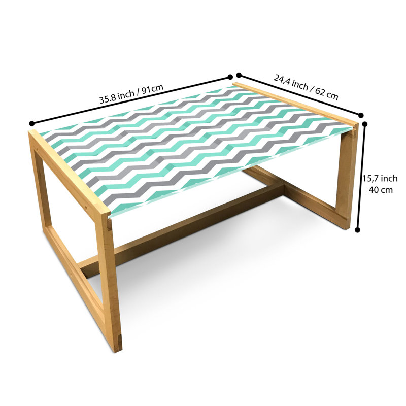 Jainaf Sled Coffee Table, 90cm H x 62cm W x 40cm D