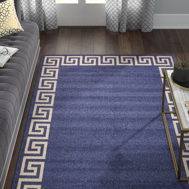 Tapis bleu Balabak, Rectangle 6 pi 1 po x 9 pi