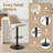 New upgraded backrest Swivel Upholstered Adjustable Height Counter & Bar Stool With Footrest-620830781