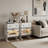 Wide  Robot LED Nightstand with 360° Rotating Drawer - Modern End Table