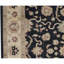 Tapis noir et ivoire de haute qualité noué à la main