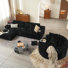 3-Piece No-Assembly Living Room Set, Modern Sectional Sofa With Loveseat And Chaise Lounge
