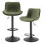 Swivel Upholstered Adjustable Height Counter Stool with Metal Frame-178966334-178966329