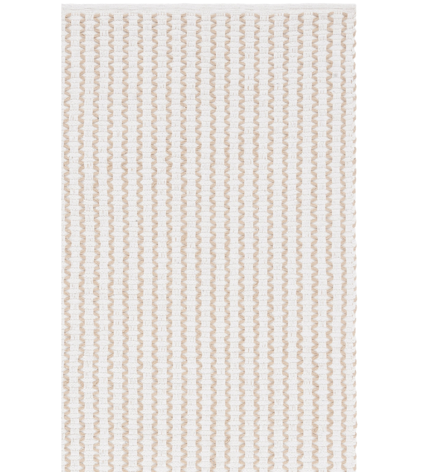 Cape Cod 451 Hand Woven Cotton Pile Chevron / Zig Zag Rug, Square 6'