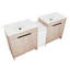 Freestanding Bathroom Vanity With Ceramic Sink And Storage Cabinets-1906874649-1906874654