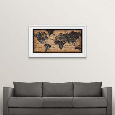" Old World Map " Graphic Art