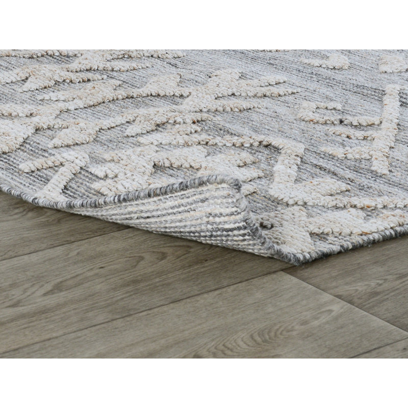 8X10 Indoor Outdoor Handwoven Gray Multi Area Rug By Classic Home, Rectangle 9' x 12'