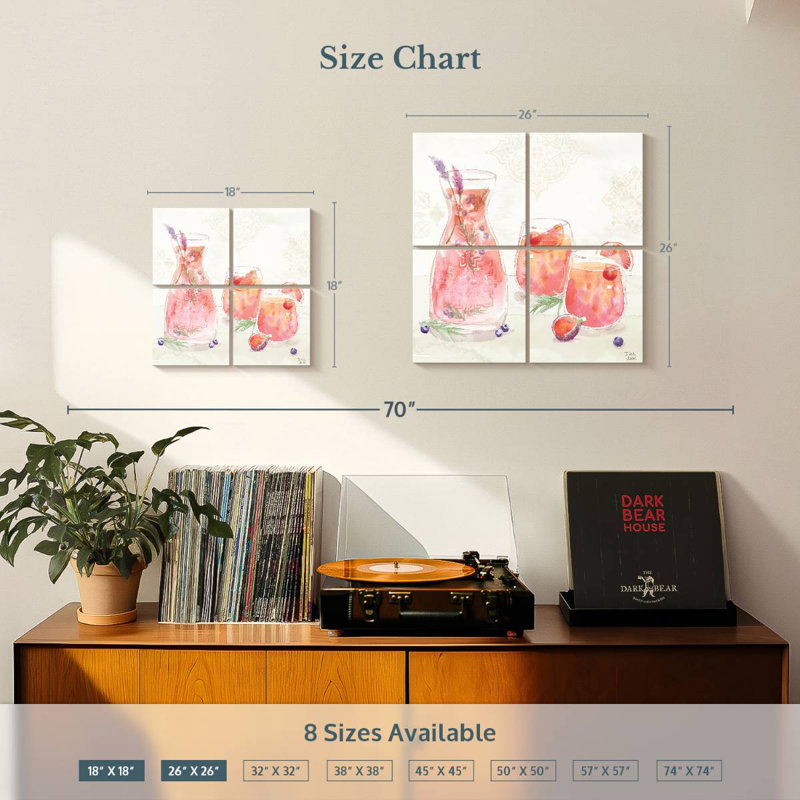 Yarlin Classy Cocktails II, 26" H x 26" W