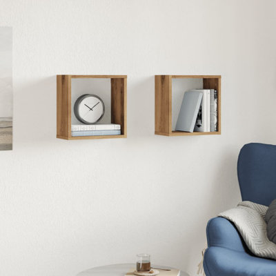 Glenetta 2 Piece Square Cube Shelf