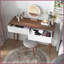 Table basse à pieds en bois rustique avec panneaux sculptés, rangement pour couloir et amp; Salon, conception robuste