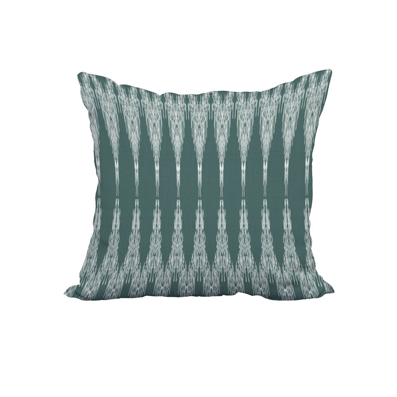 Housse de coussin carré en coton et insert, H 20 po x l 20 po, Vert