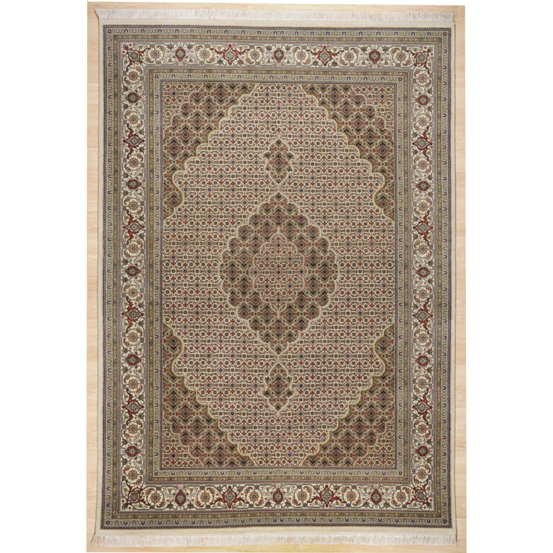 Herkimer Oriental Wool Hand Knotted Area Rug, Rectangle 140 x 200cm