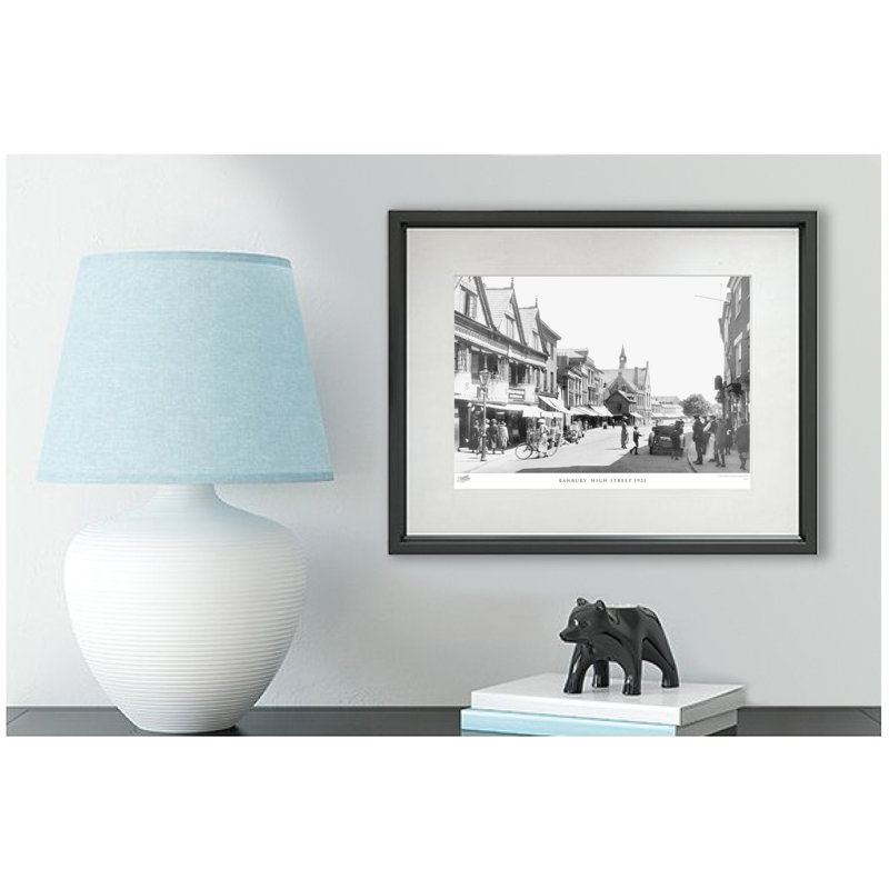 Banbury, High Street 1921 by Francis Frith - Single Picture Frame Print, 28cm H x 36cm W x 2.3cm D