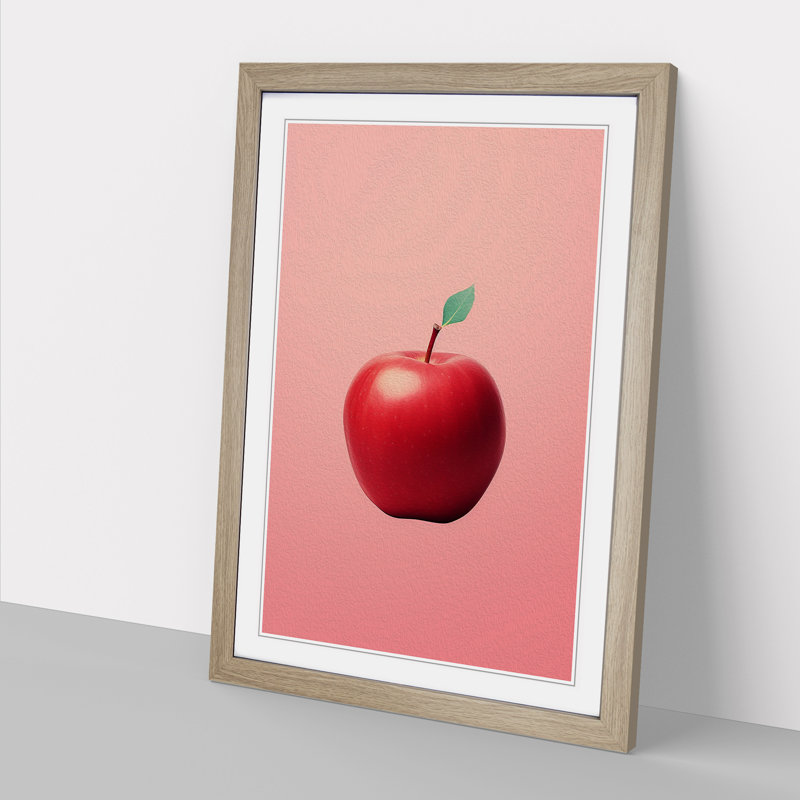 Single Picture Frame Print on Wood, 64cm H x 46cm W, Oak Framed