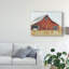 « rustique red grange i », peinture sur toile tendue-516824228