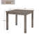 5-Piece Farmhouse Dining Table Set,  Counter Height Dinette Set for 4