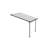 Palram - Canopia Feria 10' W x 10' D Polycarbonate Galvanized Steel Stationary Slope Patio Awning Gray/Diffused Clear-12179504-122425635
