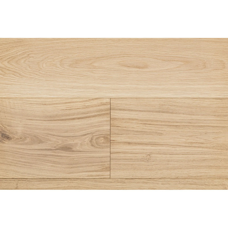 Plancher de bois franc d'ingénierie européen de qualité supérieure T 5/8 po x l 9,5 po, Blanc Coastline