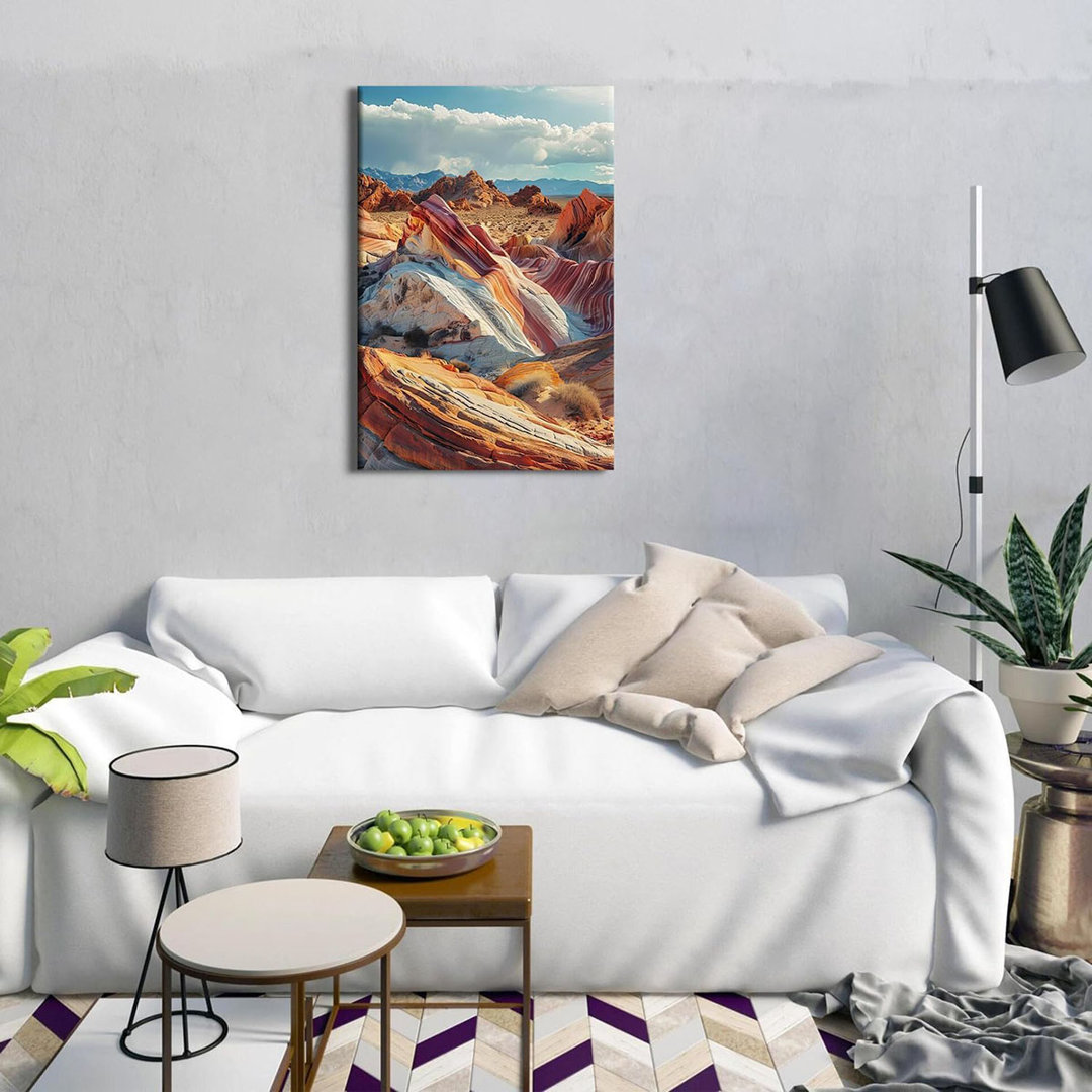 Nature Scenery Wall Decor Valley Of Fire State Park Nevada Nature Landscape Poster Of The Natural Artwork For Home Wall Decoration Travel Poster Moder