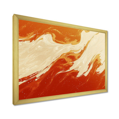 Fractal Frenzy Of Sunrise Paint I - Abstract Canvas Art Print