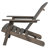 Foldable Gray Wood Seat, Ideal For An Outdoor Retreat Rustic Style Chair, Gray, Made From Living-811990584