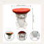 Table d'appoint pour lapin avec plateau de carottes