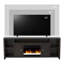 Console de foyer électrique Urban Loft 84 po, brun, jusqu'à 95 po, 5 étagères, flamme automatique, température, luminosité, effet et superbe unité 84 po, 2 portes, tablettes, luminosité réglable