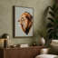 Lion in Profile Modern - Wrapped Canvas-56414986-56414977