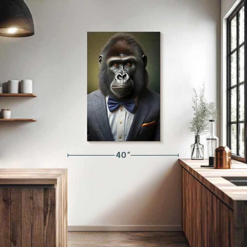 Brampt A Gorilla Portrait, 39" H x 26" W