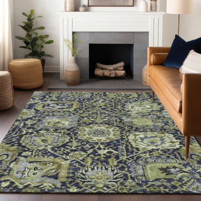 Tapis intérieur / extérieur vert Elarion 