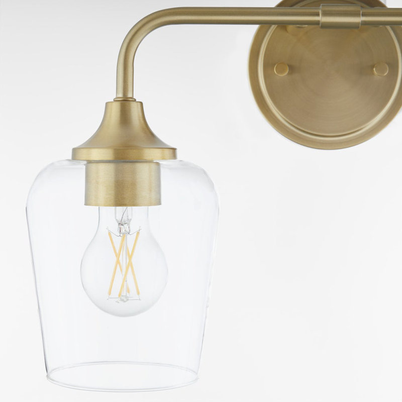 Éclairage pour meuble-lavabo 2 lumières Ahren, Antique Brass