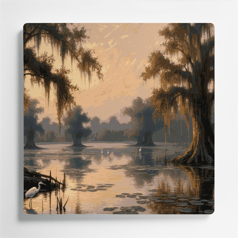 États-Unis, Louisiane, art mural en métal noir, H 32 po x l 32 po x P 0,05 po