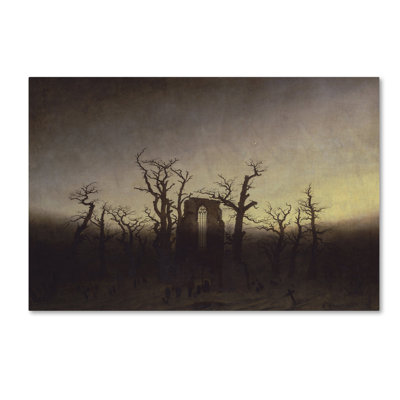 « abbeying from chêne trees », reproduction sur toile tendue