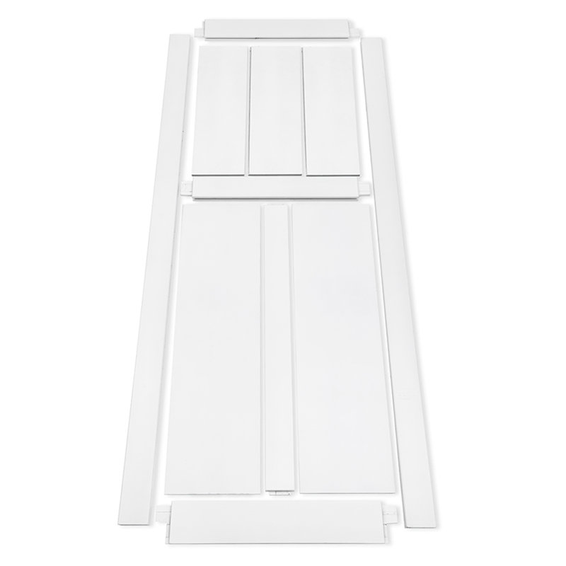 Ensemble complet de porte de grange en T, 85 po x 78 po