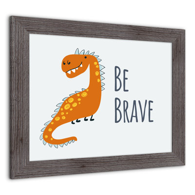 «Dino Be Brave», art encadré