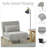 Modern Convertible Sofa Bed, Solid Pine Wood Frame & Skin-Friendly Sage Fabric, High-Resilience Sponge, Daybed for Living Room, Guest Room, Apartment-544866803