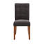 Chaise d’appoint capitonnée en lin Mitzi-248407862