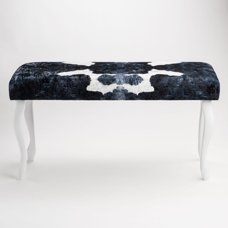 Velvet Upholstered Bench, 50cm H x 160cm W x 35cm D