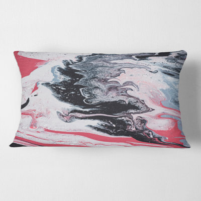 Housse et insert de coussin rectangulaire Marble Composition I